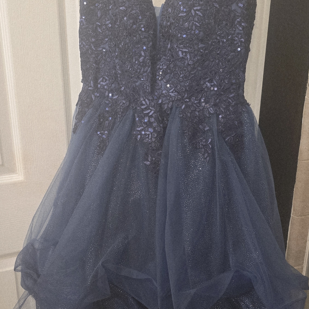Elegant Navy Blue Womens Dress Size 6